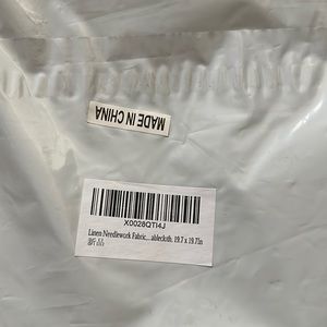 Linen Needlework Fabric Tablecloth 19.7x19.7